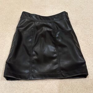 H&M Leather Mini Skirt